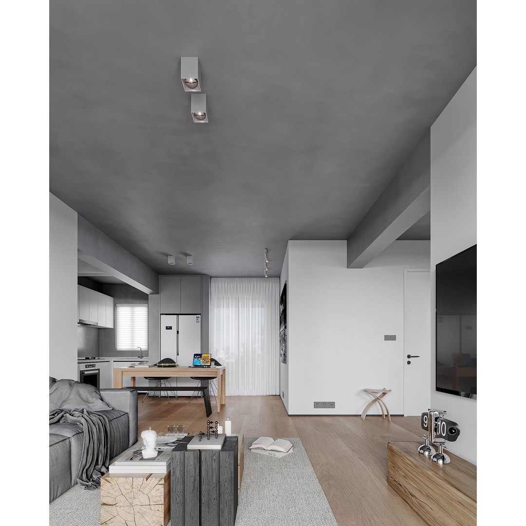 Modern Public Housing Interior 3D Model – High Quality, FBX & OBJ - View 8
