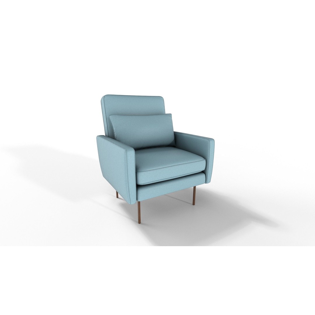 Modern Armchairs 3D Model – 21 Color Variations, PBR Textures - View 12