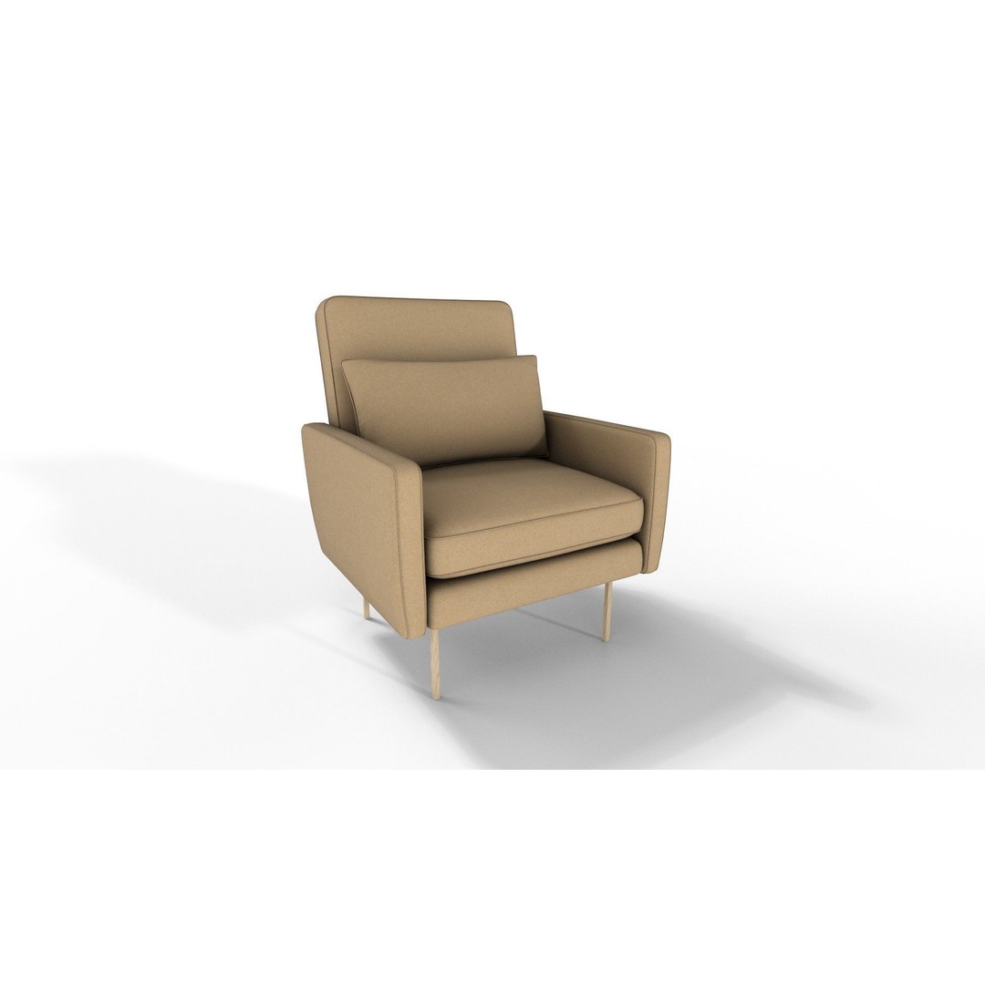 Modern Armchairs 3D Model – 21 Color Variations, PBR Textures - View 13