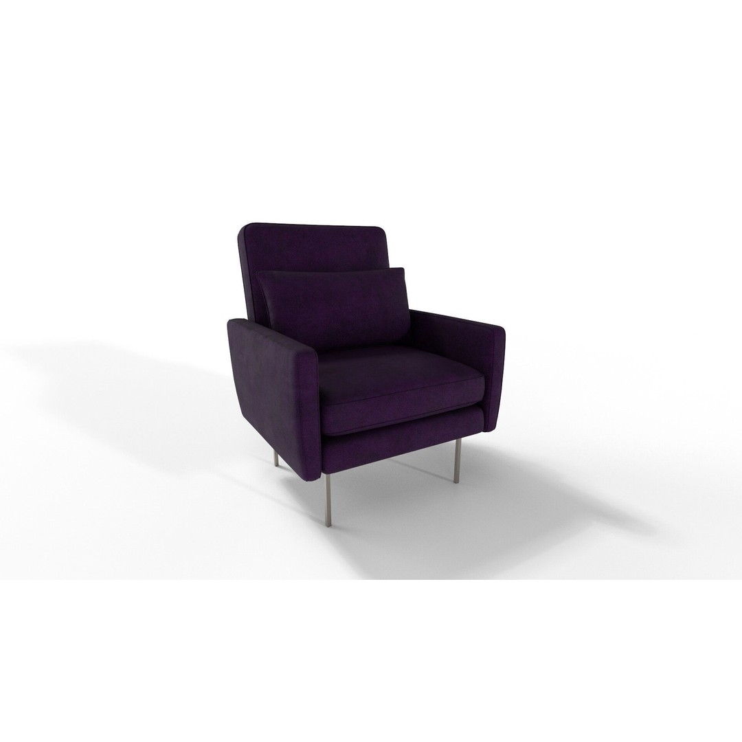 Modern Armchairs 3D Model – 21 Color Variations, PBR Textures - View 14