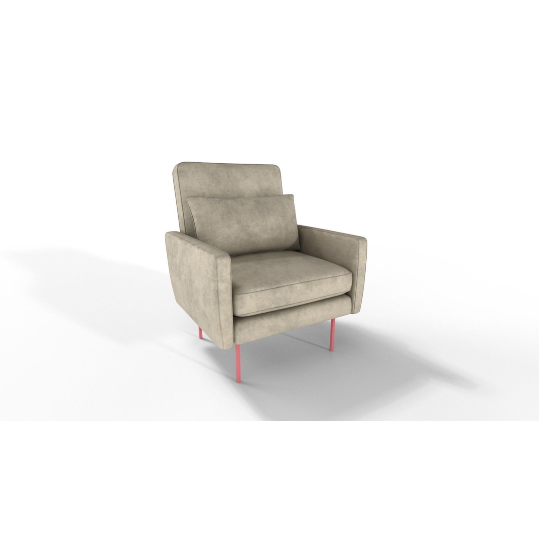 Modern Armchairs 3D Model – 21 Color Variations, PBR Textures - View 18