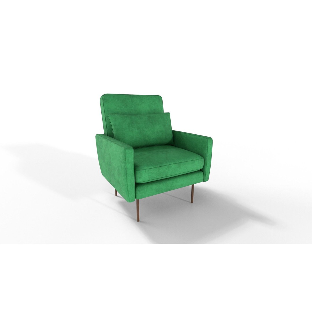 Modern Armchairs 3D Model – 21 Color Variations, PBR Textures - View 19