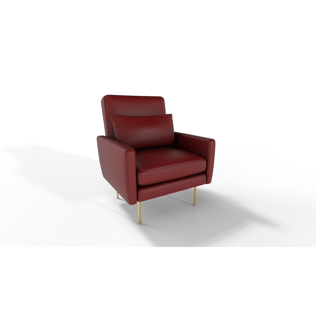 Modern Armchairs 3D Model – 21 Color Variations, PBR Textures - View 22