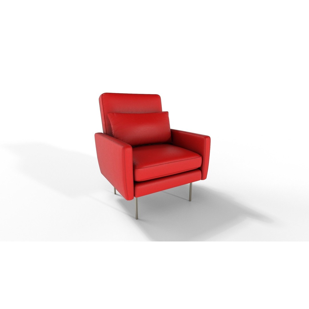 Modern Armchairs 3D Model – 21 Color Variations, PBR Textures - View 24