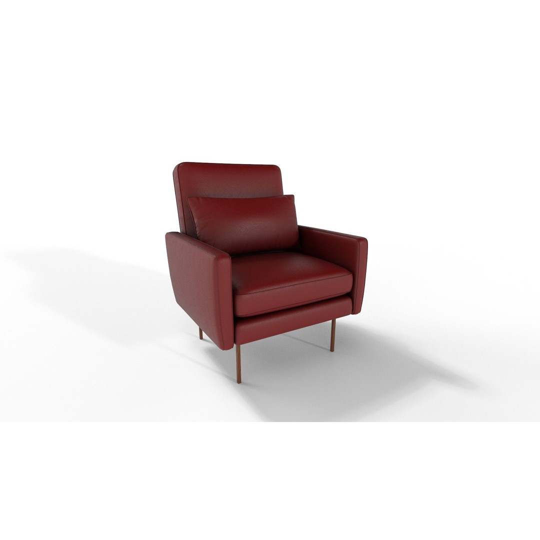 Modern Armchairs 3D Model – 21 Color Variations, PBR Textures - View 25