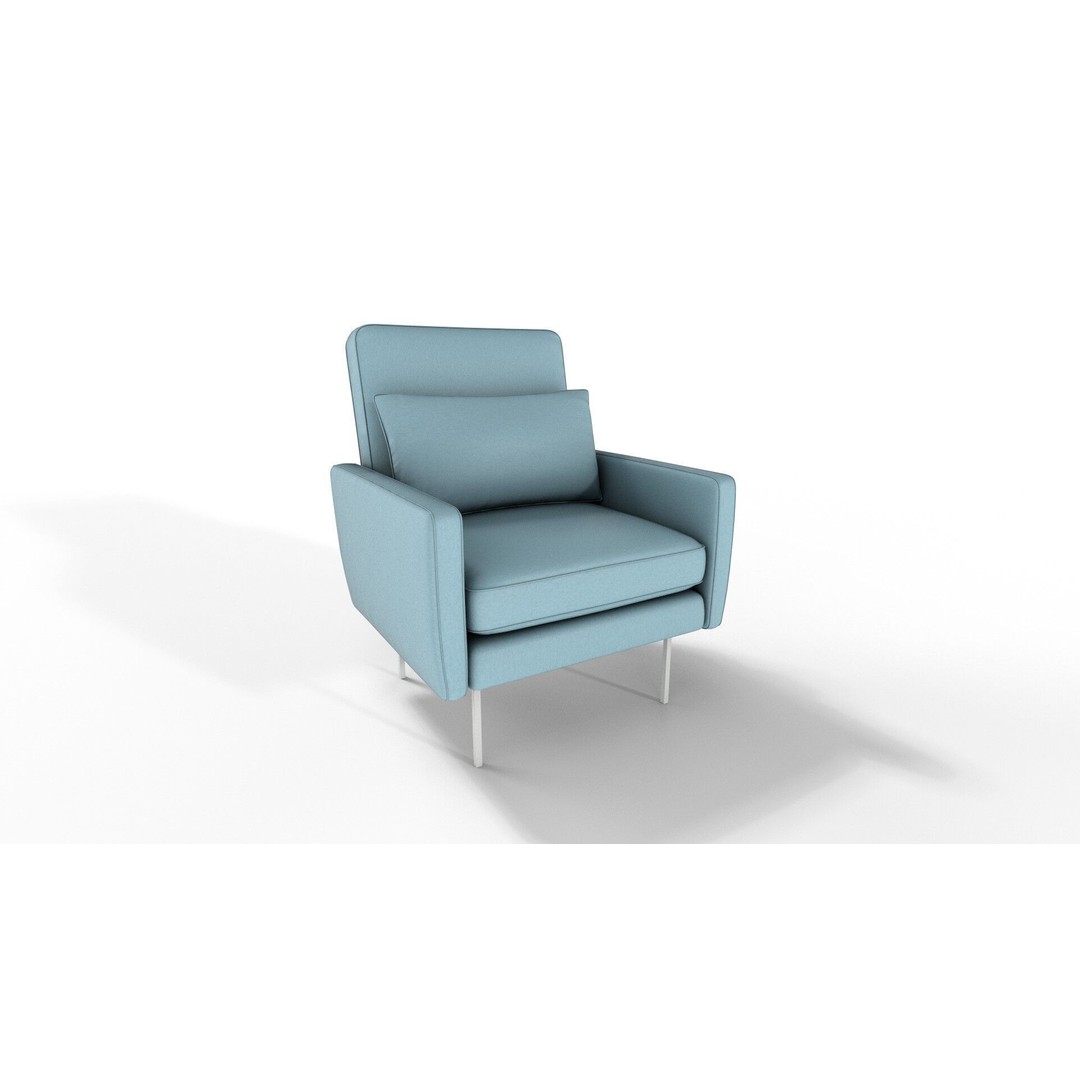 Modern Armchairs 3D Model – 21 Color Variations, PBR Textures - View 29