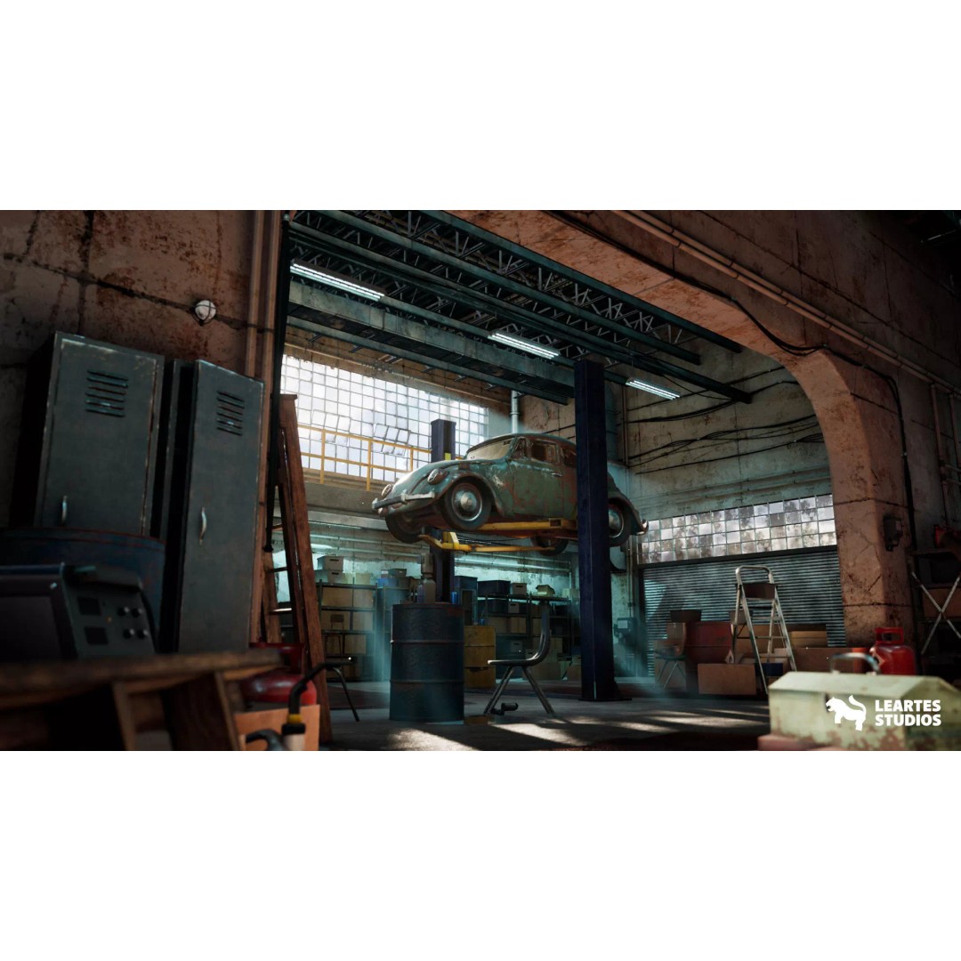 Warehouse Environment 3D Model – Low Poly Game Asset, FBX & OBJ - View 2