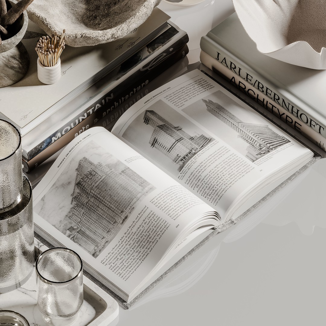 Decorative Set 101 3D Model – Contemporary Home Décor, Vray, Corona - View 6