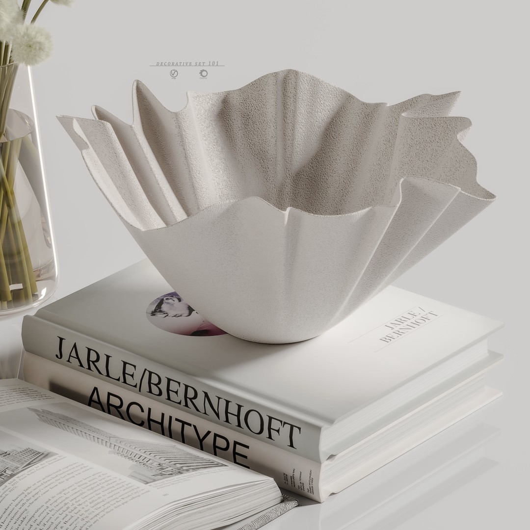 Decorative Set 101 3D Model – Contemporary Home Décor, Vray, Corona - View 7