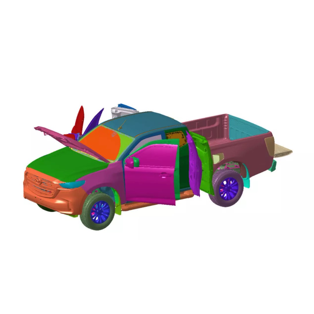 Mazda BT-50 FSC 2021 3D Model – High Detail Vehicle Scan, STL - View 2