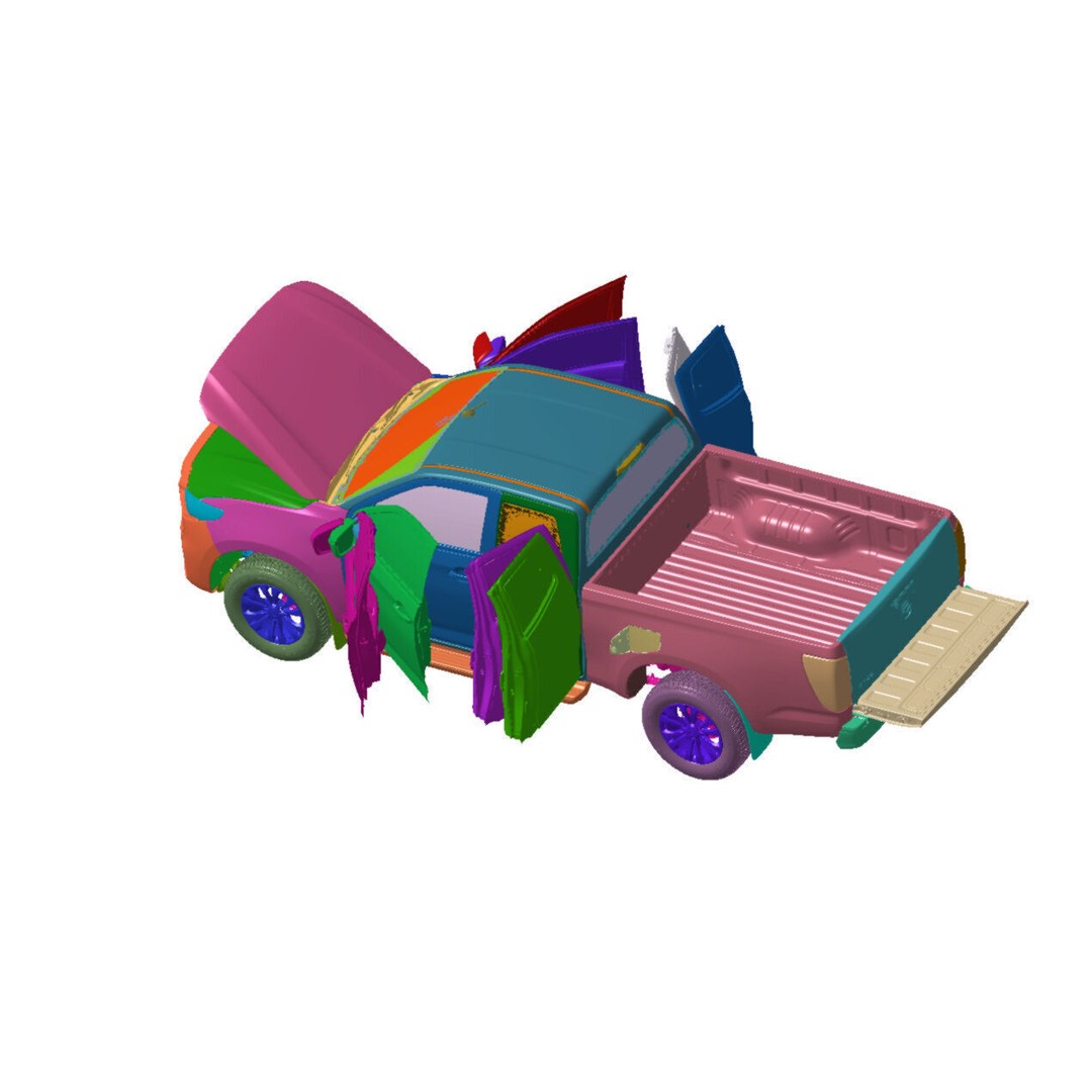 Mazda BT-50 FSC 2021 3D Model – High Detail Vehicle Scan, STL - View 3