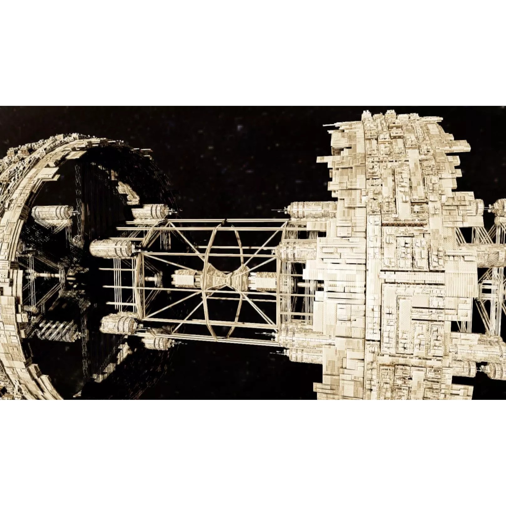 Cargo Space Station - Low-Poly Game-Ready 3D Model - View 12
