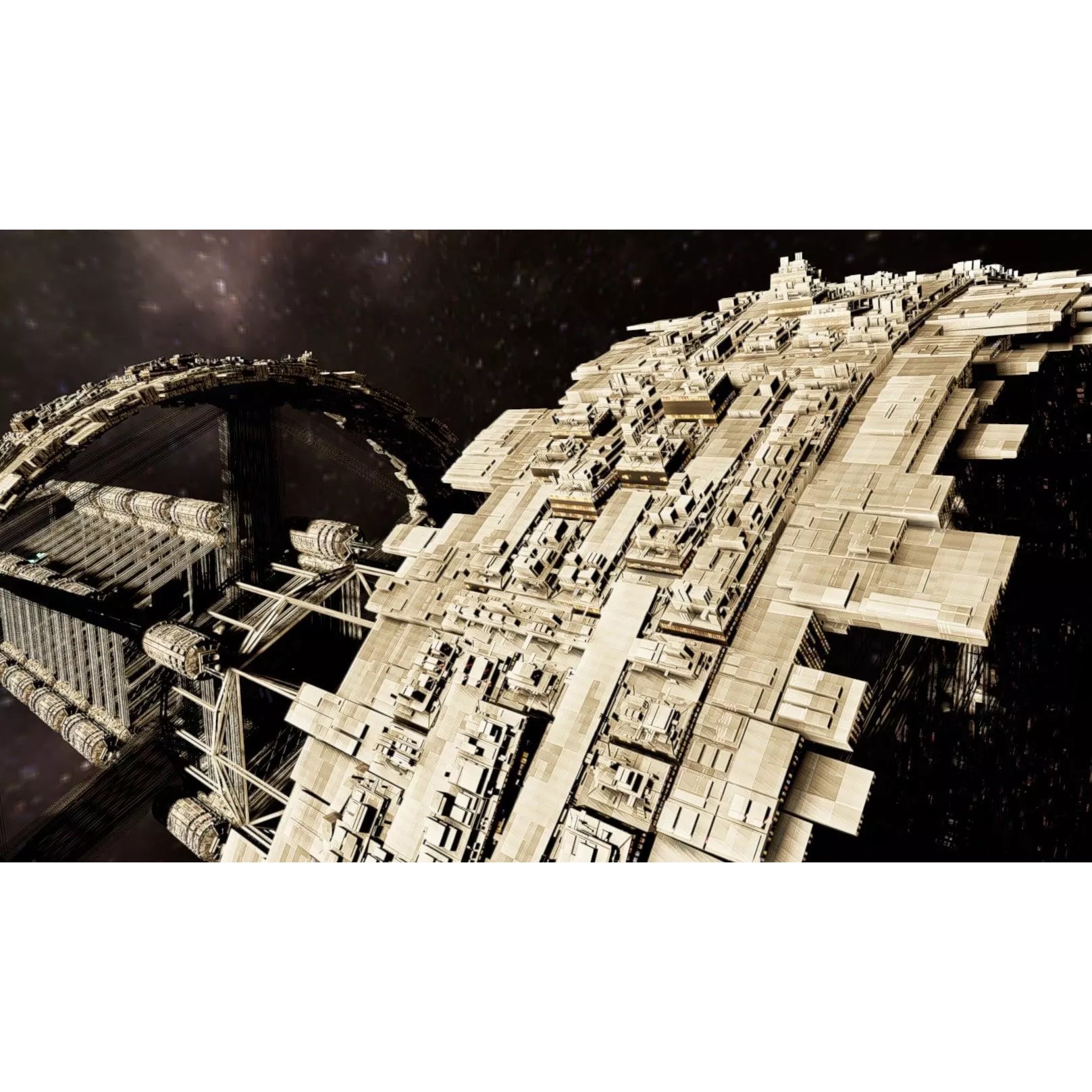 Cargo Space Station - Low-Poly Game-Ready 3D Model - View 14