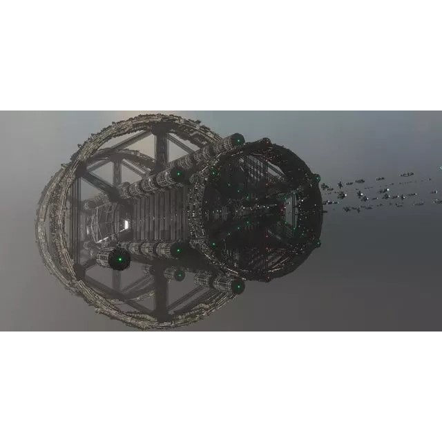 Cargo Space Station - Low-Poly Game-Ready 3D Model - View 3