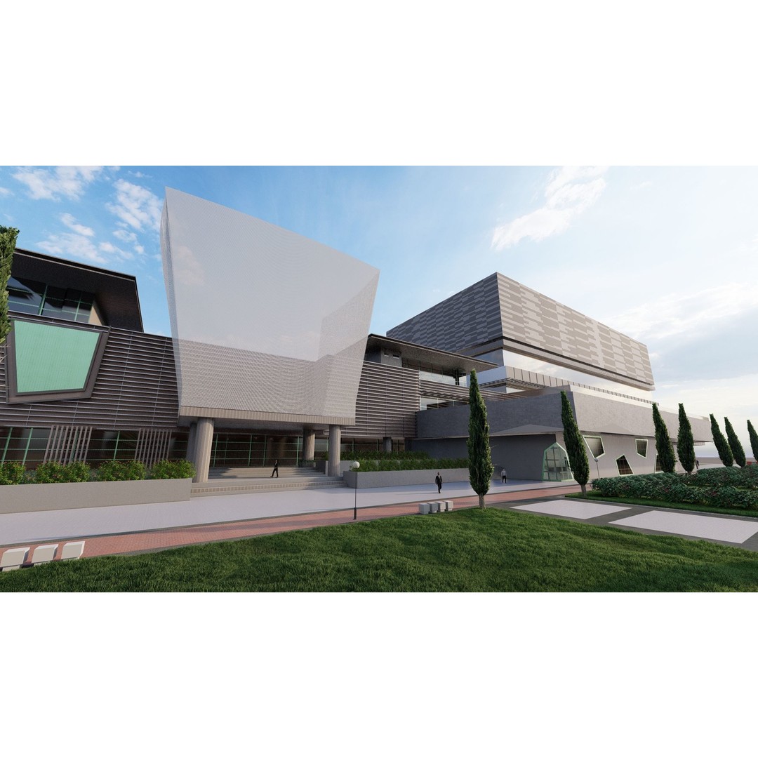 Hospital 3D Model – Medical Building with 2D Plans, FBX & OBJ - View 20