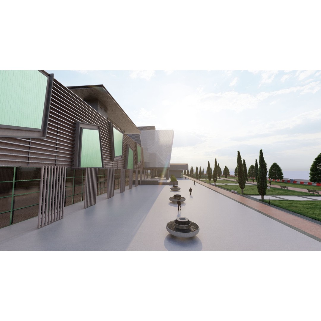 Hospital 3D Model – Medical Building with 2D Plans, FBX & OBJ - View 6