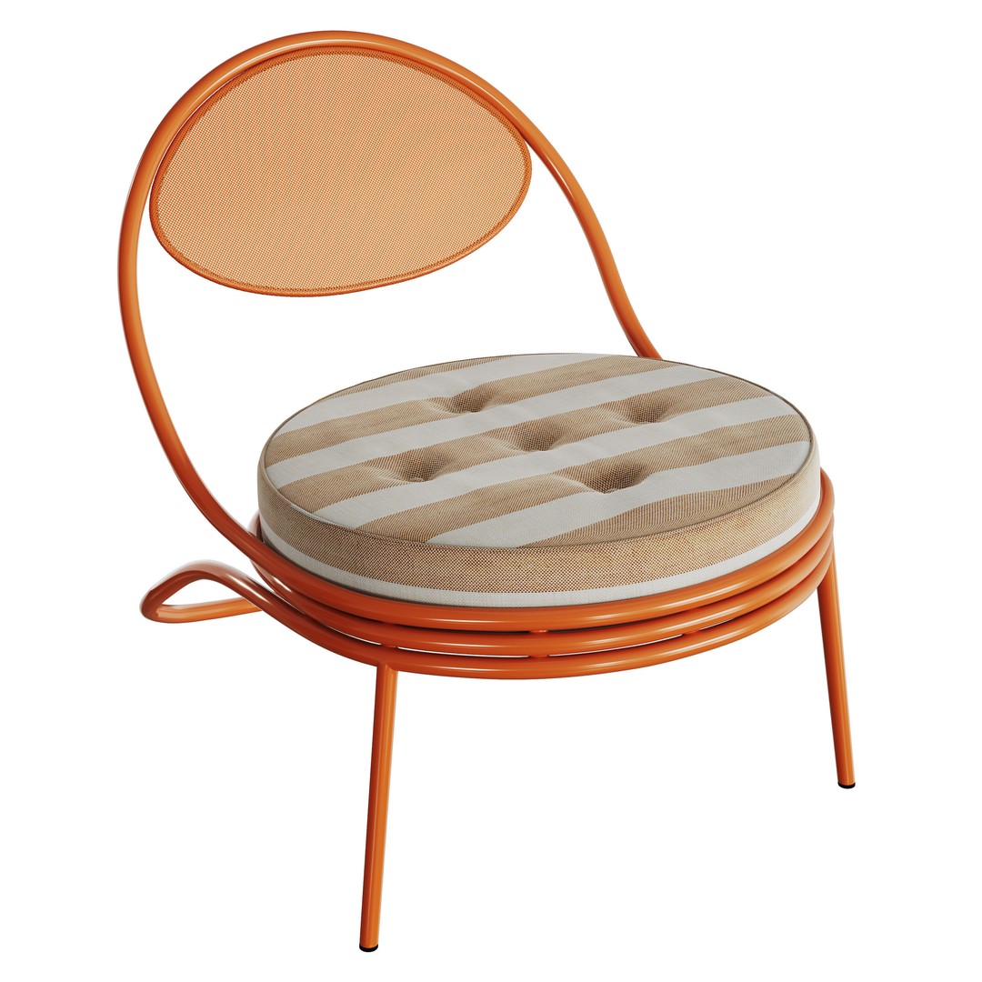 Copacabana Lounge Chair 3D Model – Modern Outdoor/Indoor Furniture, FBX - View 3