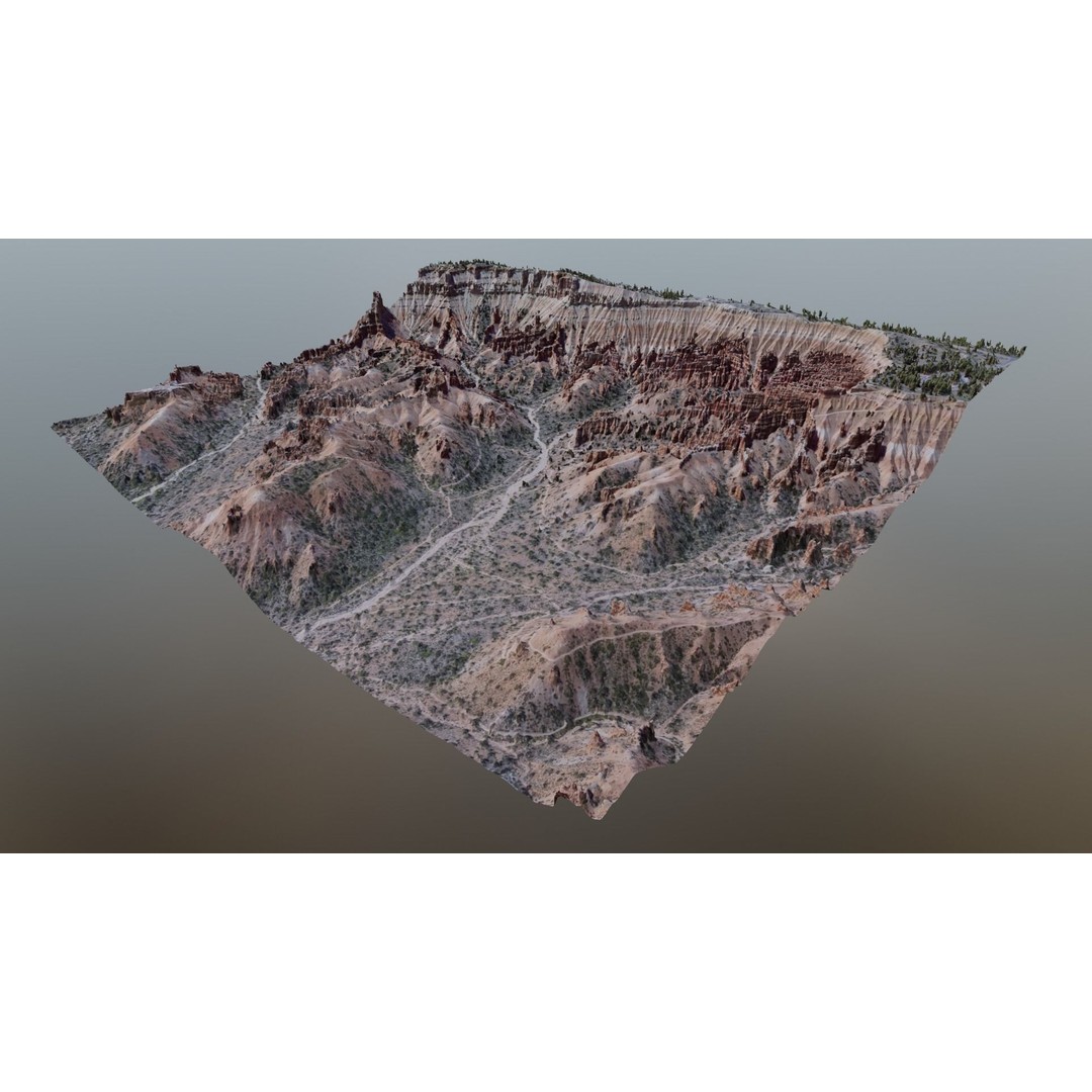 Bryce Canyon 3D Model – Realistic Landscape Scene, FBX, OBJ, Blender - View 11