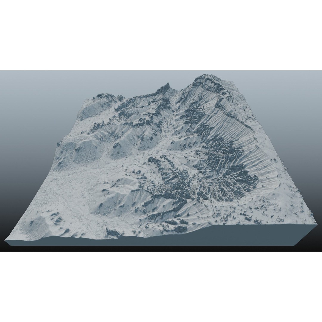 Bryce Canyon 3D Model – Realistic Landscape Scene, FBX, OBJ, Blender - View 19