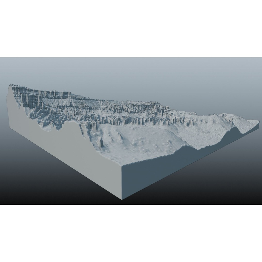 Bryce Canyon 3D Model – Realistic Landscape Scene, FBX, OBJ, Blender - View 24