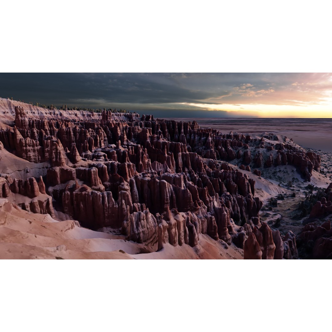 Bryce Canyon 3D Model – Realistic Landscape Scene, FBX, OBJ, Blender - View 3