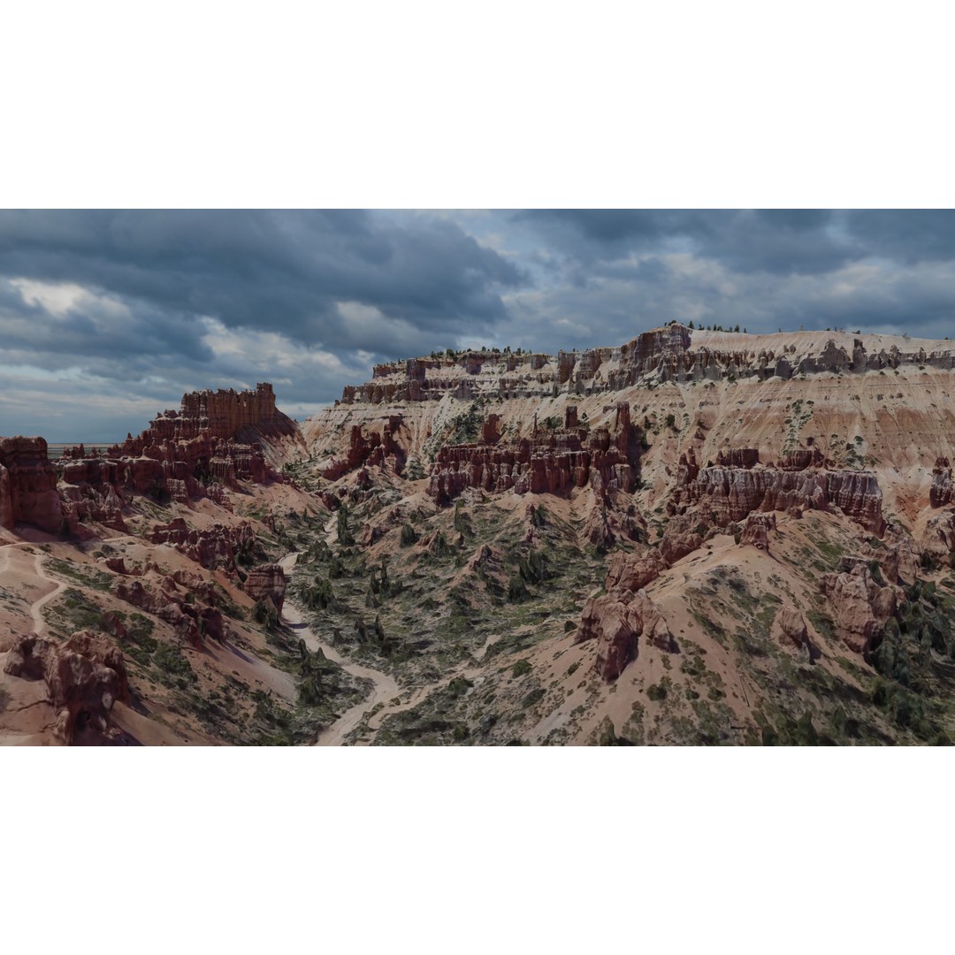 Bryce Canyon 3D Model – Realistic Landscape Scene, FBX, OBJ, Blender - View 4