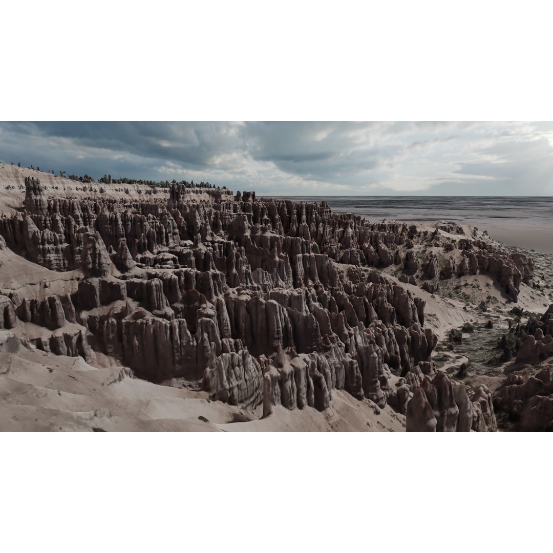 Bryce Canyon 3D Model – Realistic Landscape Scene, FBX, OBJ, Blender - View 5