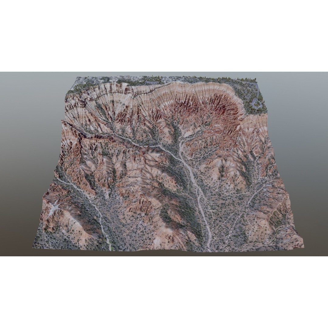 Bryce Canyon 3D Model – Realistic Landscape Scene, FBX, OBJ, Blender - View 6