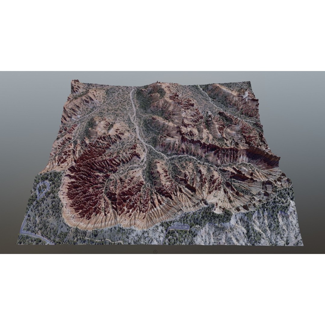 Bryce Canyon 3D Model – Realistic Landscape Scene, FBX, OBJ, Blender - View 8