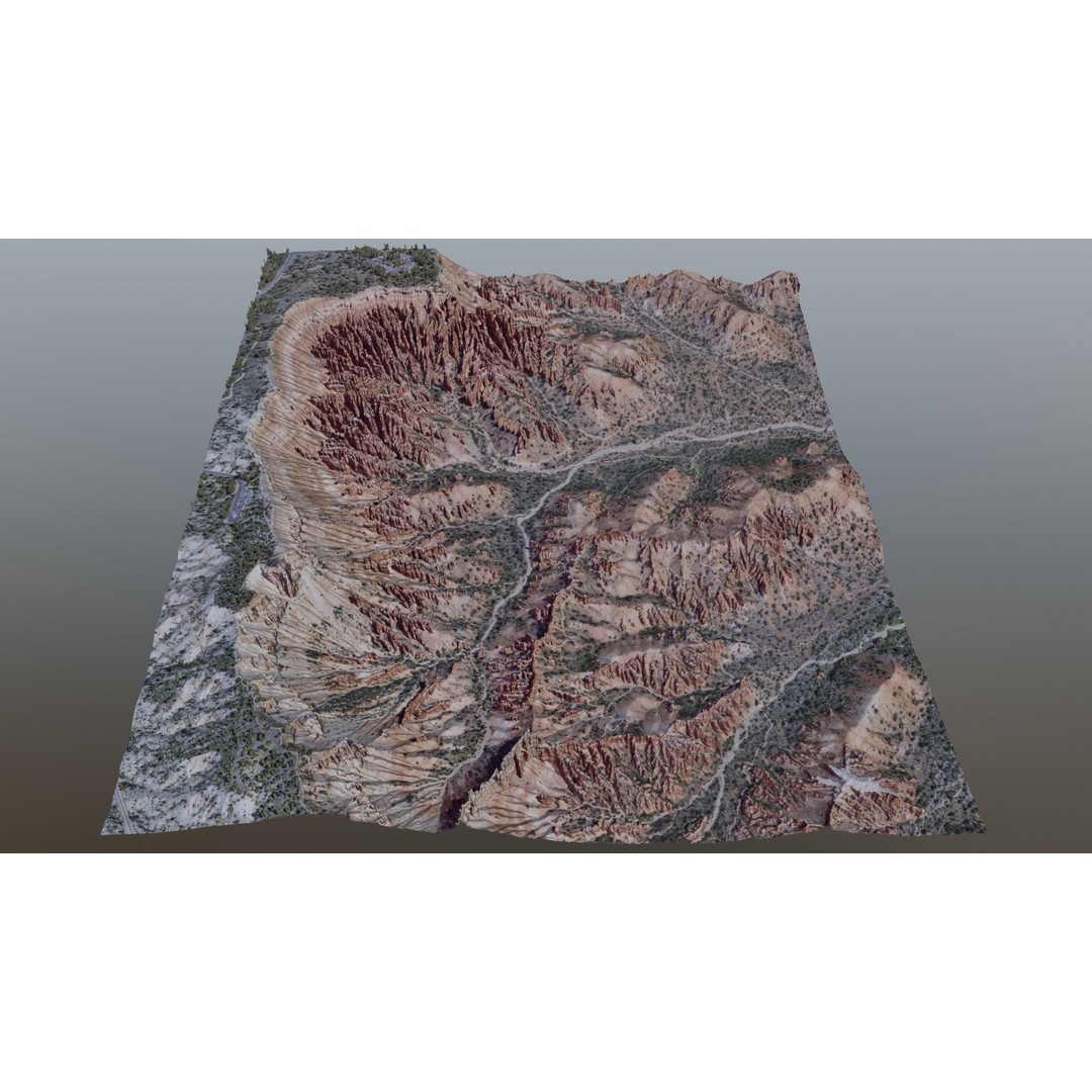 Bryce Canyon 3D Model – Realistic Landscape Scene, FBX, OBJ, Blender - View 9