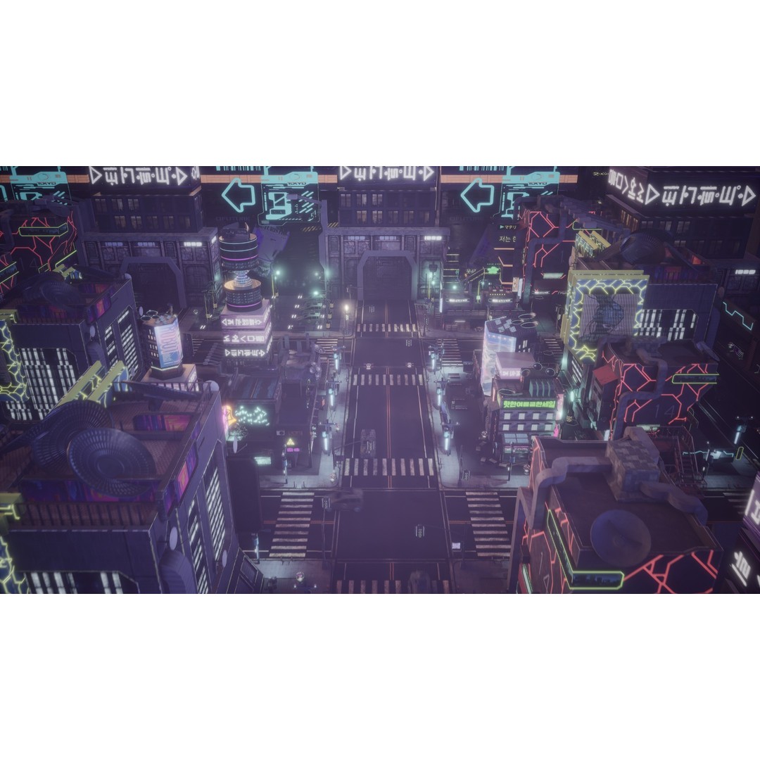 Cyber City 3D Model – Neon-Lit Futuristic Asset Pack, FBX & OBJ - View 12