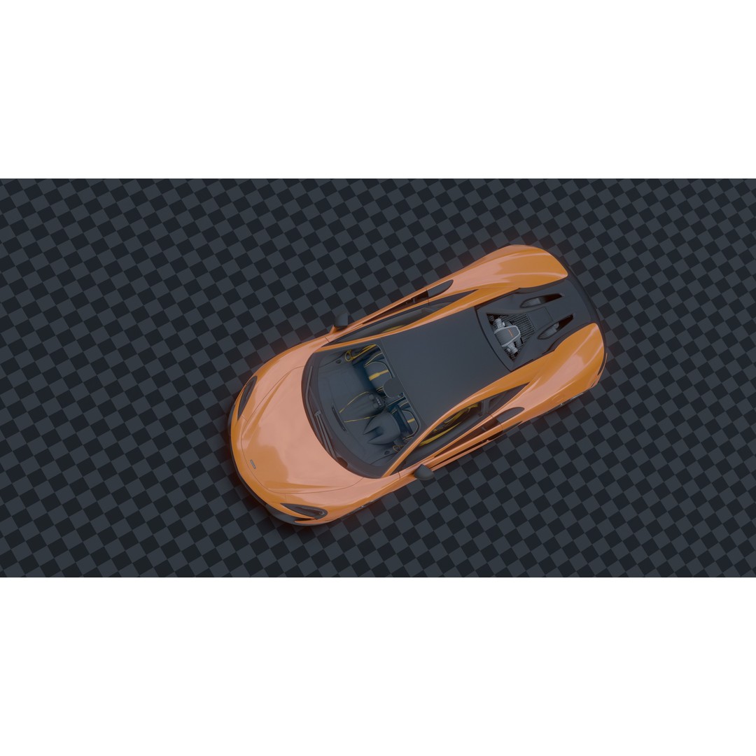 McLaren 570s 3D Model – Low Poly Game Asset, Blender, FBX