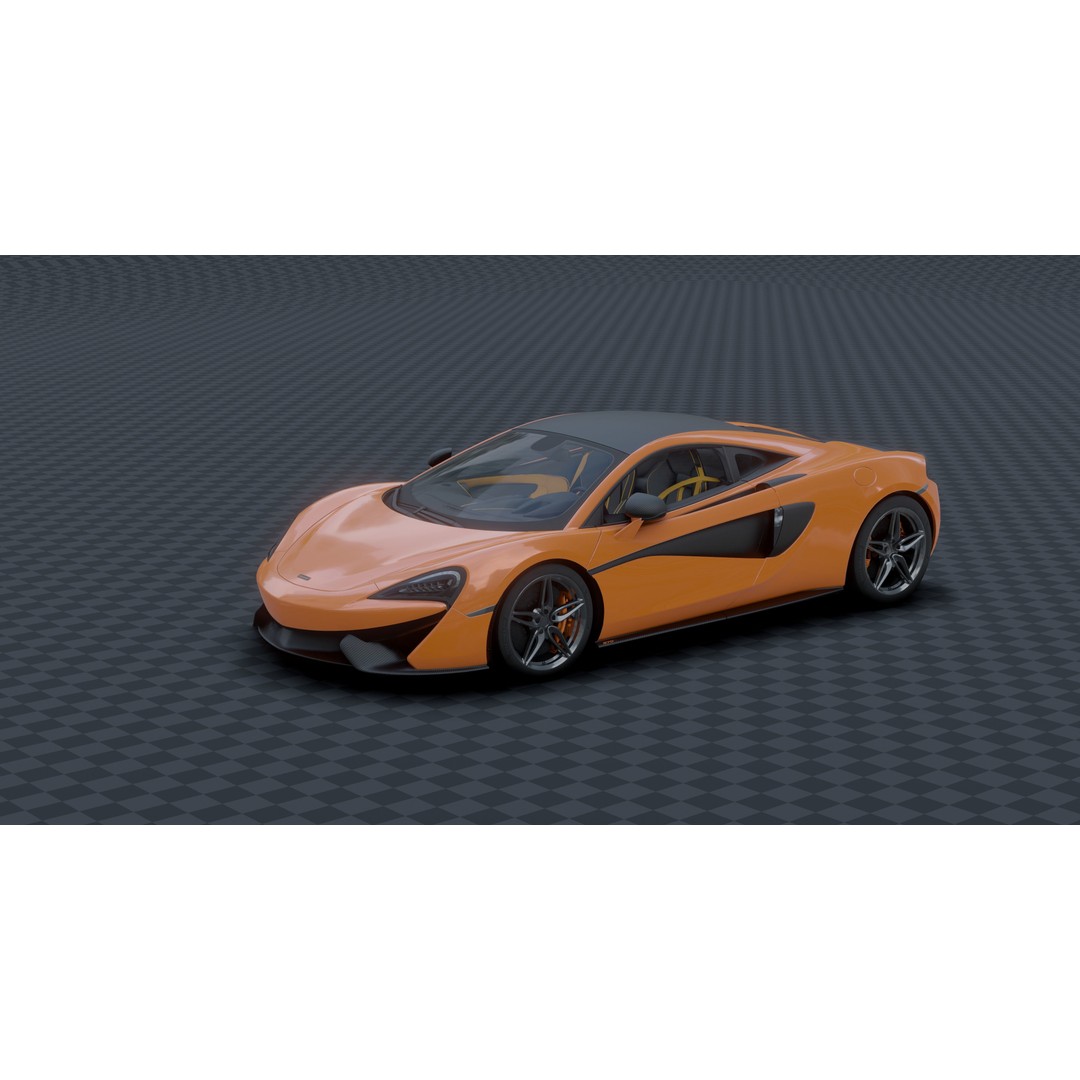 McLaren 570s 3D Model – Low Poly Game Asset, Blender, FBX - View 15