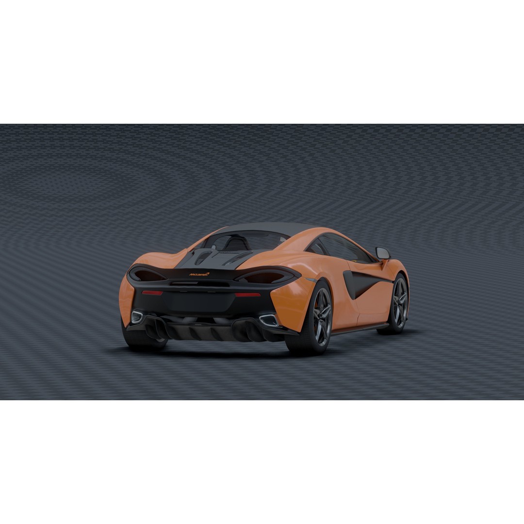 McLaren 570s 3D Model – Low Poly Game Asset, Blender, FBX - View 16