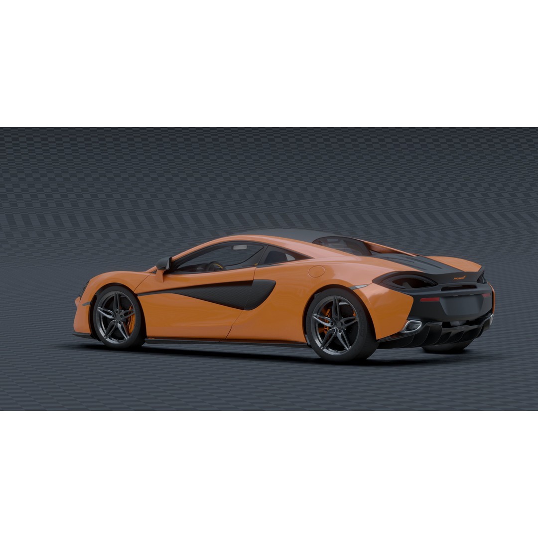 McLaren 570s 3D Model – Low Poly Game Asset, Blender, FBX - View 18