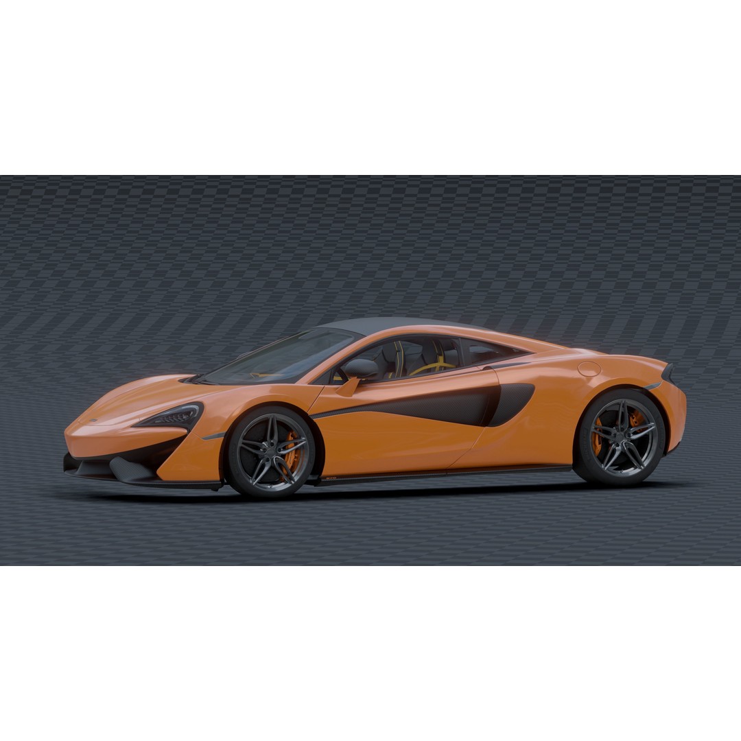 McLaren 570s 3D Model – Low Poly Game Asset, Blender, FBX - View 20