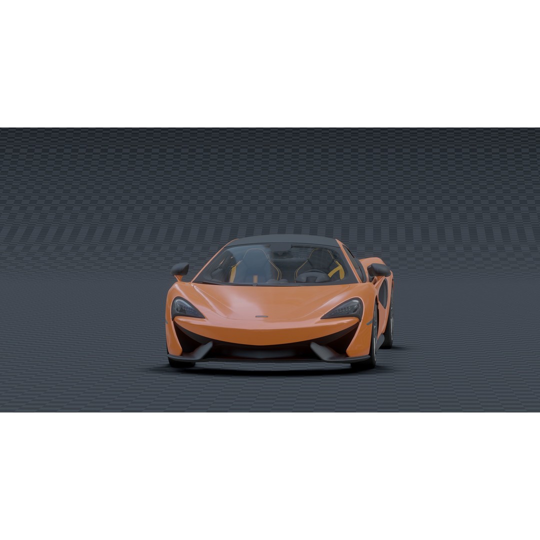 McLaren 570s 3D Model – Low Poly Game Asset, Blender, FBX - View 21