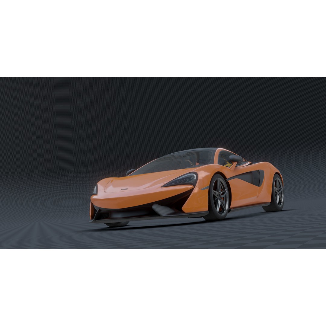 McLaren 570s 3D Model – Low Poly Game Asset, Blender, FBX - View 22