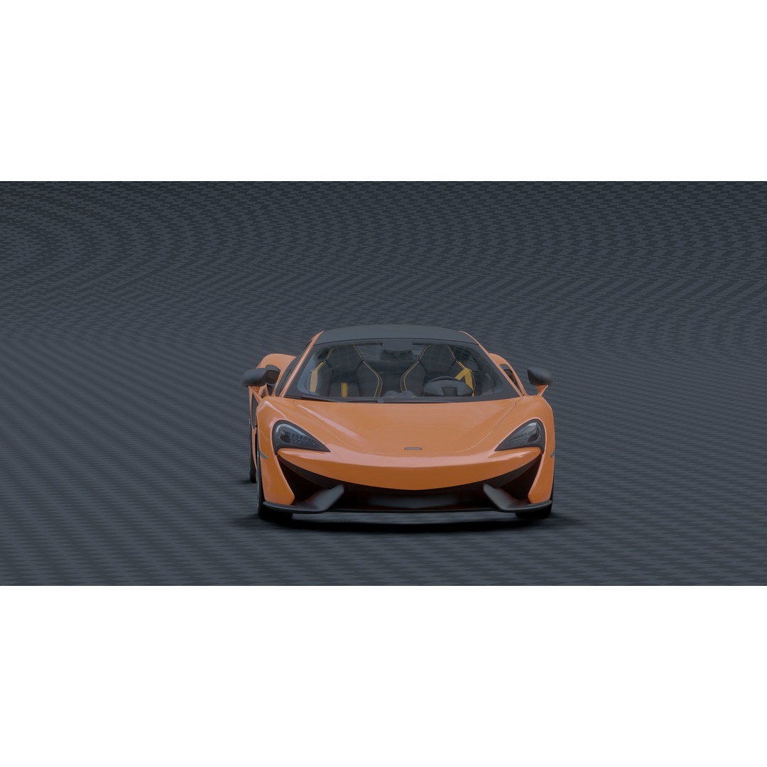 McLaren 570s 3D Model – Low Poly Game Asset, Blender, FBX - View 7