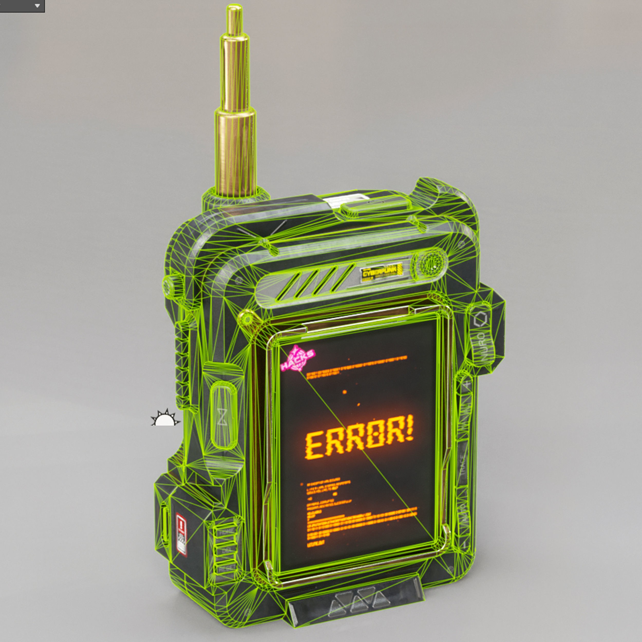 Sci-Fi Controller V16 - Low-Poly Game-Ready 3D Model