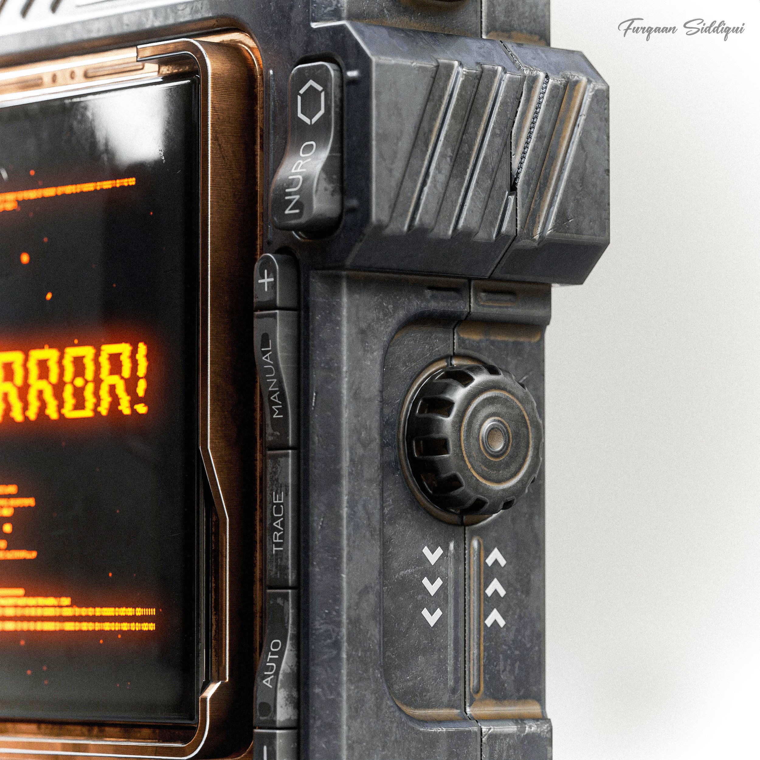 Sci-Fi Controller V16 - Low-Poly Game-Ready 3D Model - View 11