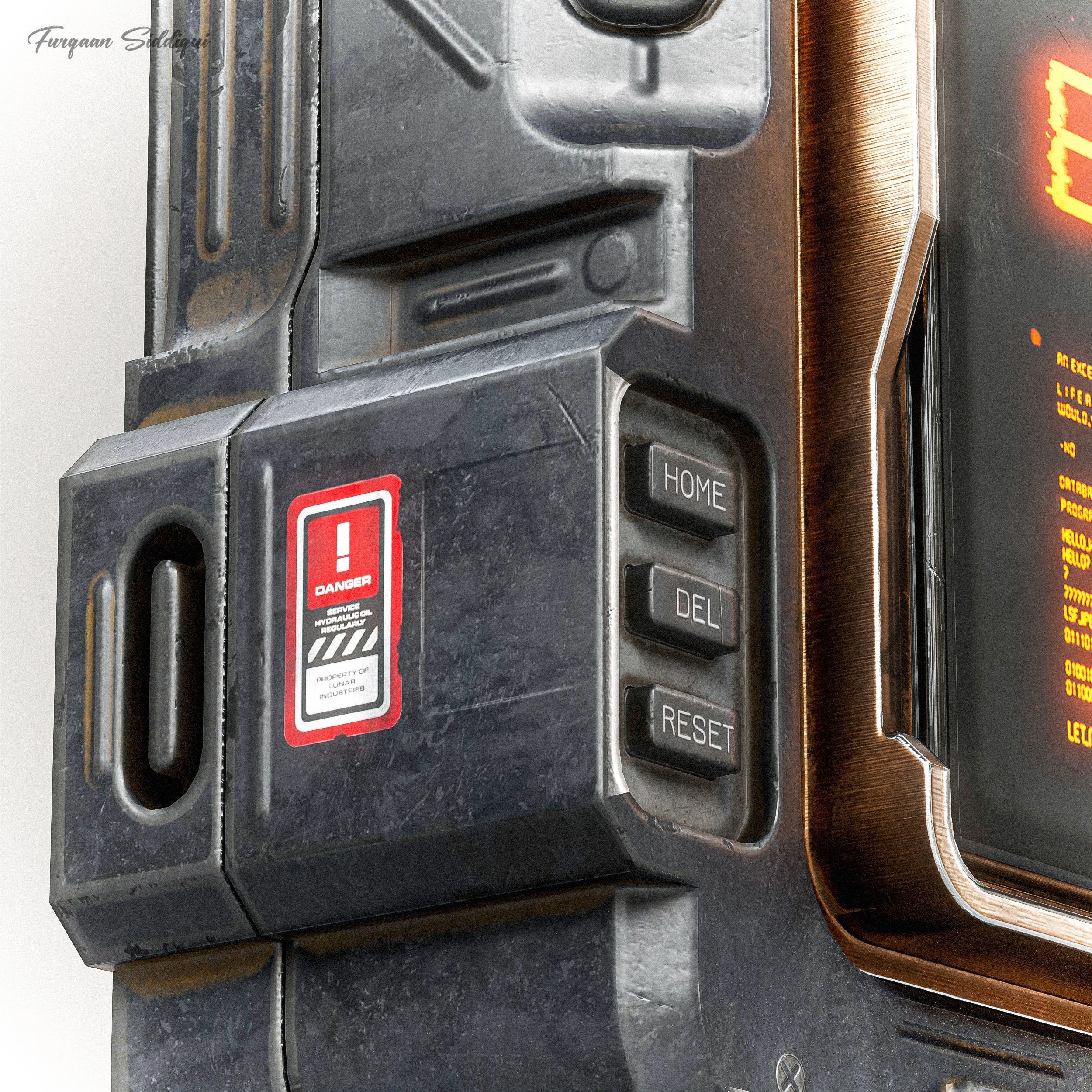 Sci-Fi Controller V16 - Low-Poly Game-Ready 3D Model - View 12