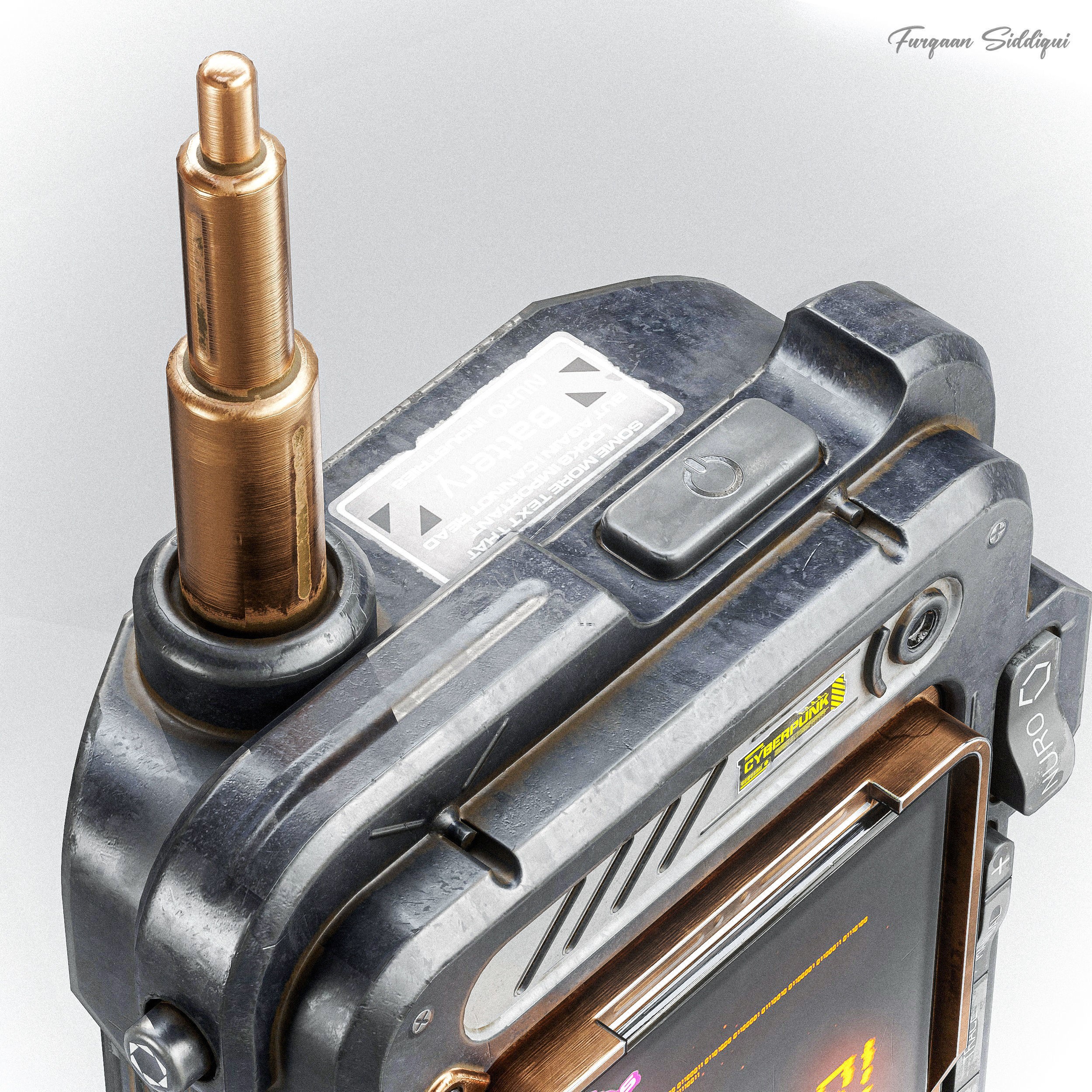 Sci-Fi Controller V16 - Low-Poly Game-Ready 3D Model - View 16