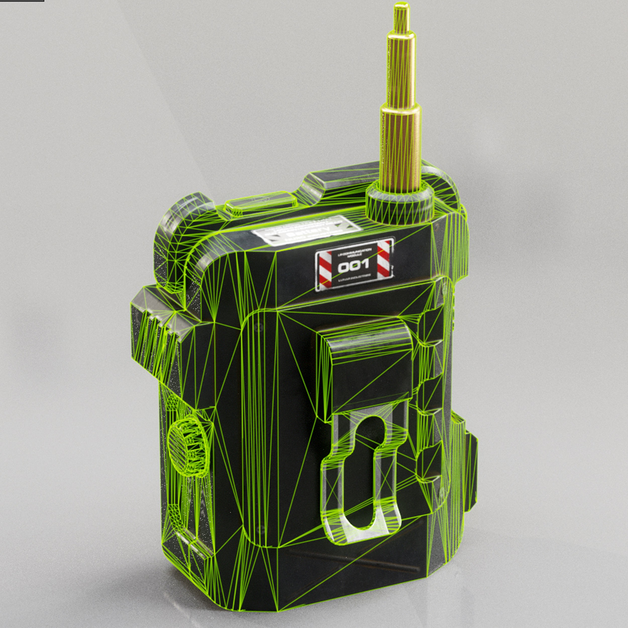 Sci-Fi Controller V16 - Low-Poly Game-Ready 3D Model - View 19