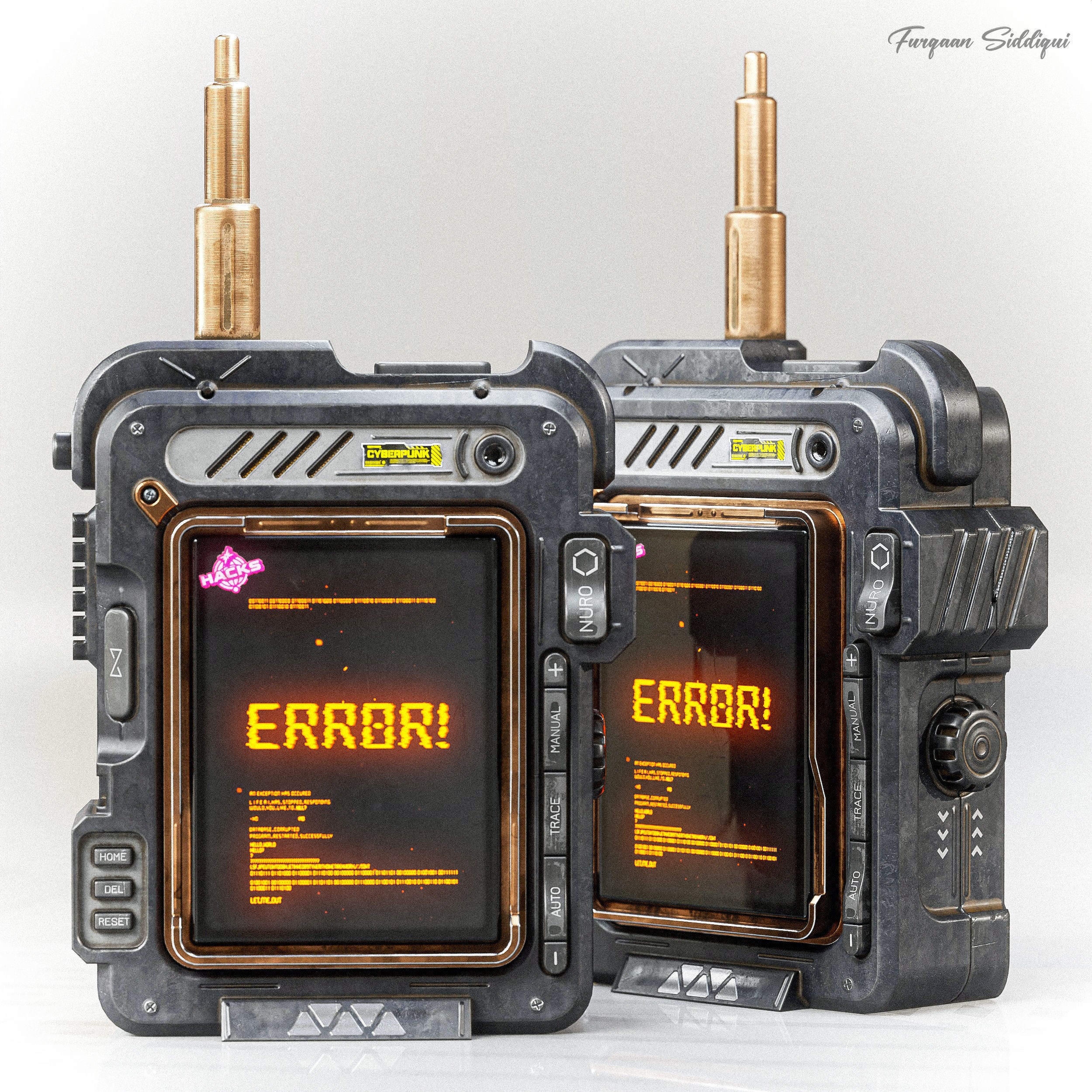 Sci-Fi Controller V16 - Low-Poly Game-Ready 3D Model - View 7