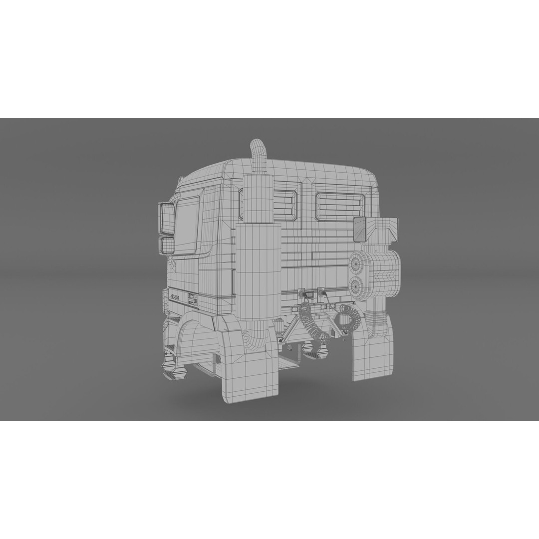 Mercedes Actros 4144 Head 3D Model – High Detail Truck Asset, FBX, OBJ - View 15