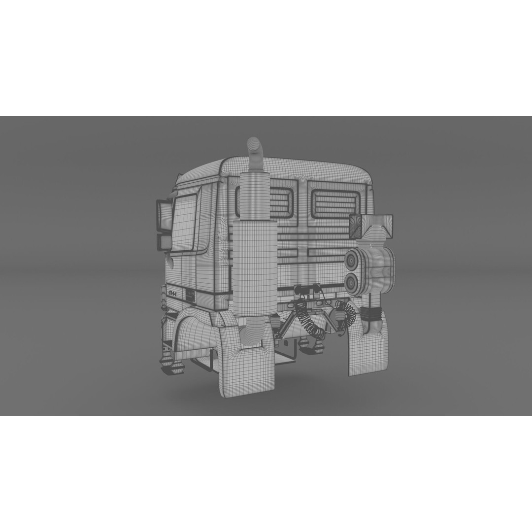 Mercedes Actros 4144 Head 3D Model – High Detail Truck Asset, FBX, OBJ - View 16