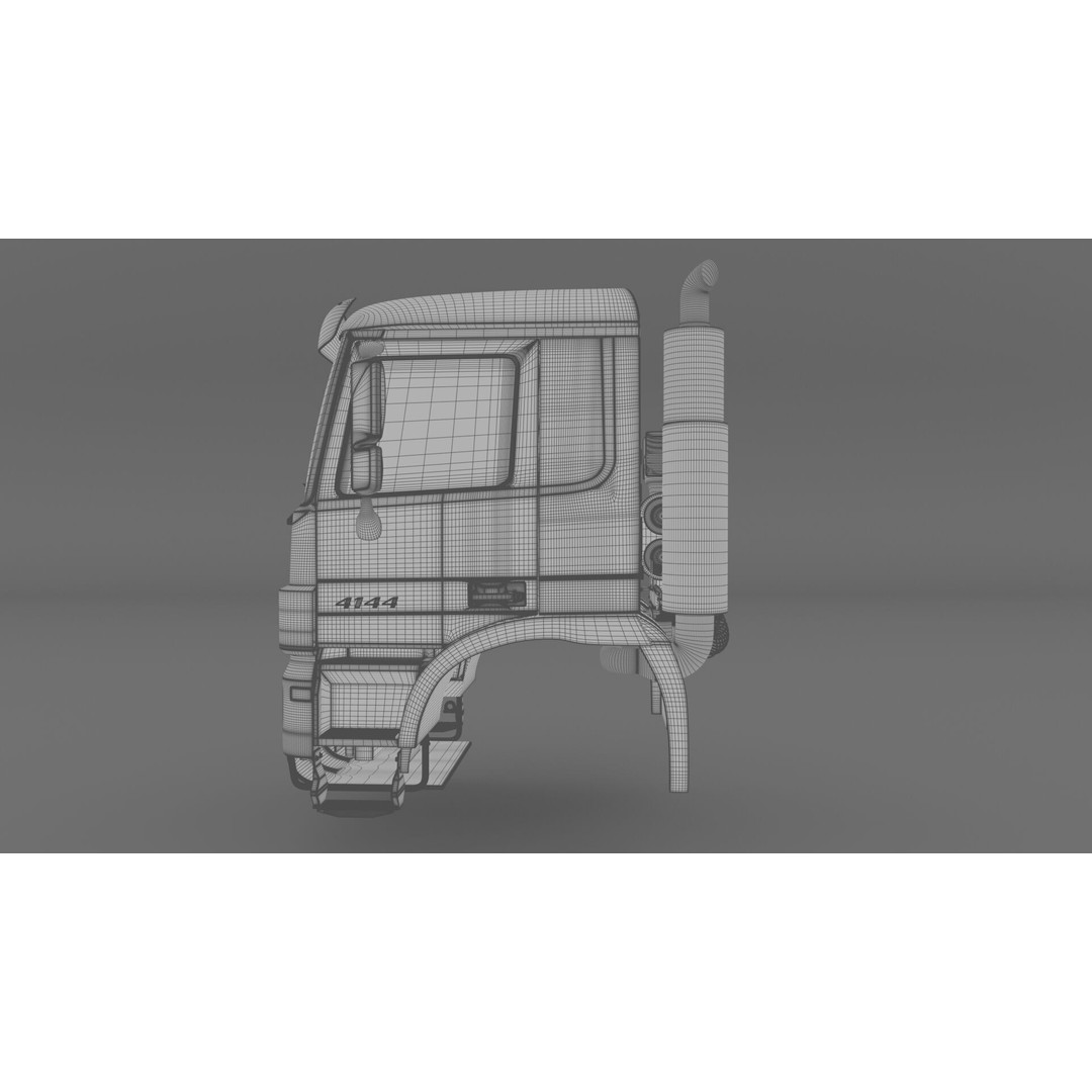Mercedes Actros 4144 Head 3D Model – High Detail Truck Asset, FBX, OBJ - View 18