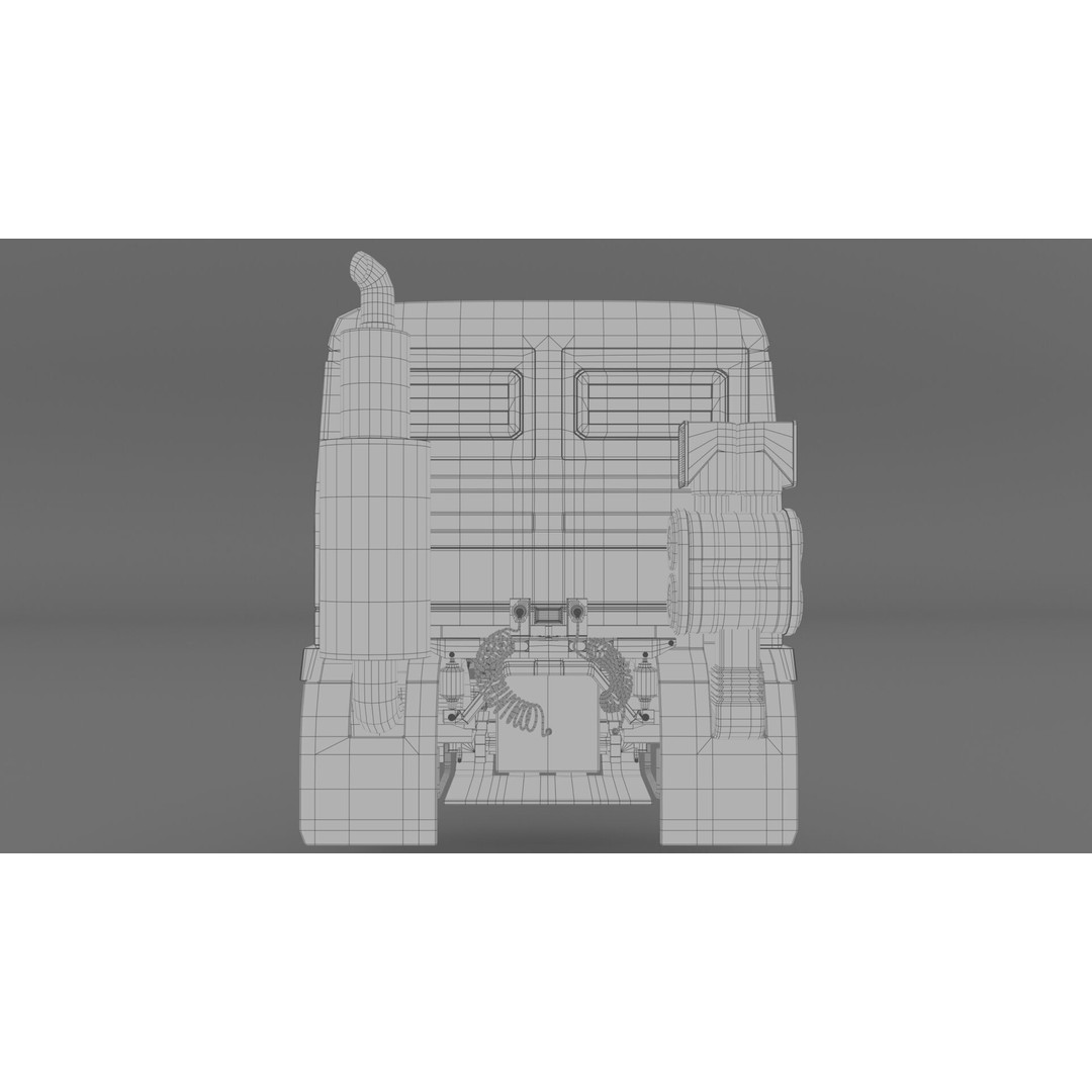 Mercedes Actros 4144 Head 3D Model – High Detail Truck Asset, FBX, OBJ - View 19