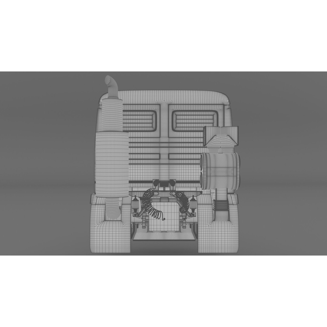 Mercedes Actros 4144 Head 3D Model – High Detail Truck Asset, FBX, OBJ - View 20
